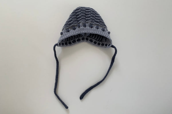 'Anni' Bonnet - Orage - 0/3m to 1/3y - 50% off