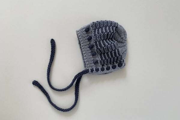 'Anni' Bonnet - Orage - 0/3m to 1/3y - 50% off