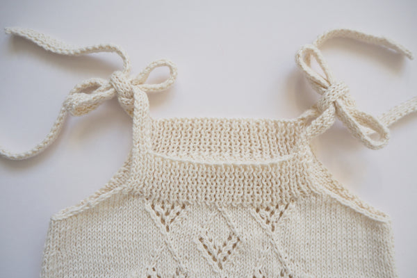 'Suzon' Romper - Chalk - NB to 18m-2y - 50% off