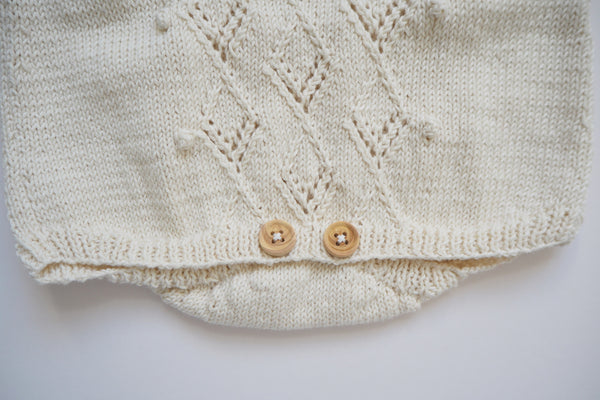 'Suzon' Romper - Chalk - NB to 18m-2y - 50% off