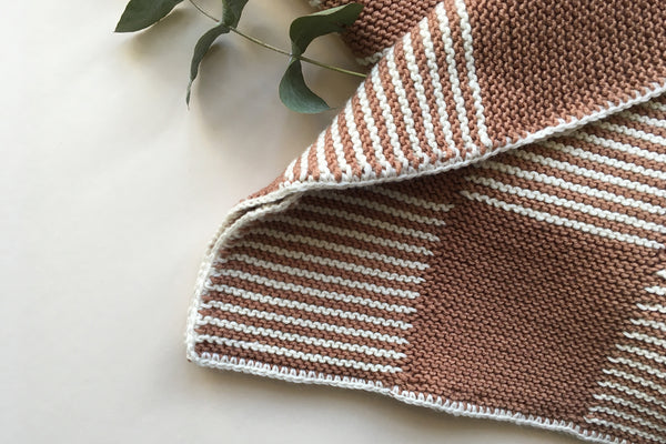 Pram baby blanket - Caramel&Cream - Only 1 left! 60x80cm - 70% off