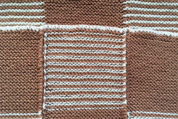 Pram baby blanket - Caramel&Cream - Only 1 left! 60x80cm - 70% off