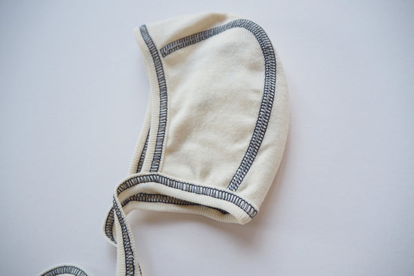 Baby bonnet - Natural - 0/3m to 6-12m - By Engel - 40% off