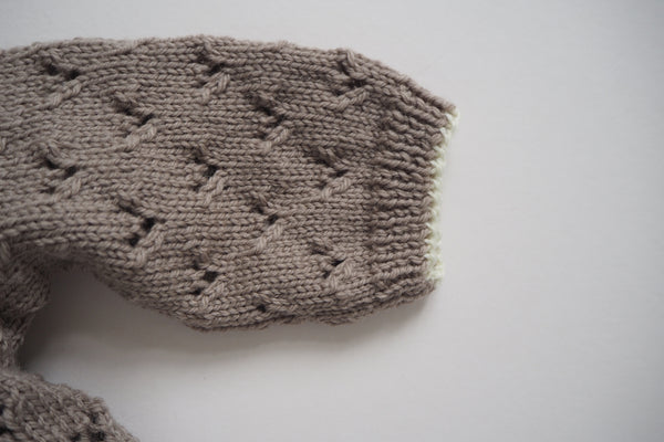 'Gretel' Jumper - Stone & Milk - Newborn to 12m