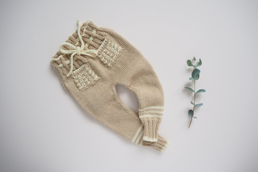 'Marmotte' Leggings - Oat - 0/3m to 6/12m - 60% off