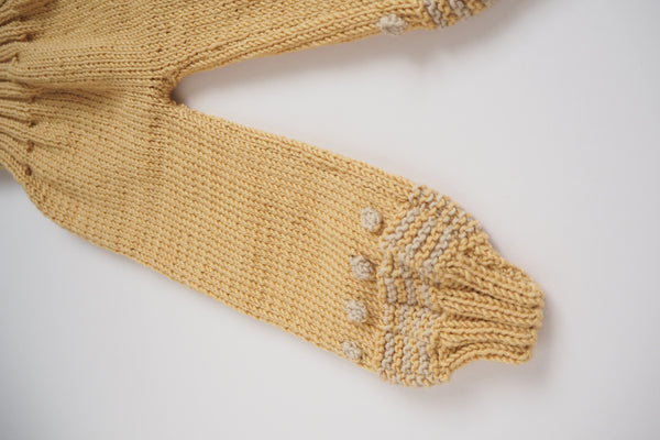 'Anni' Dungarees - Sunrise & Cloud - 0/3m to 2/3y Made to order