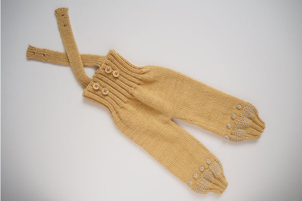 'Anni' Dungarees - Sunrise & Cloud - 0/3m to 2/3y Made to order