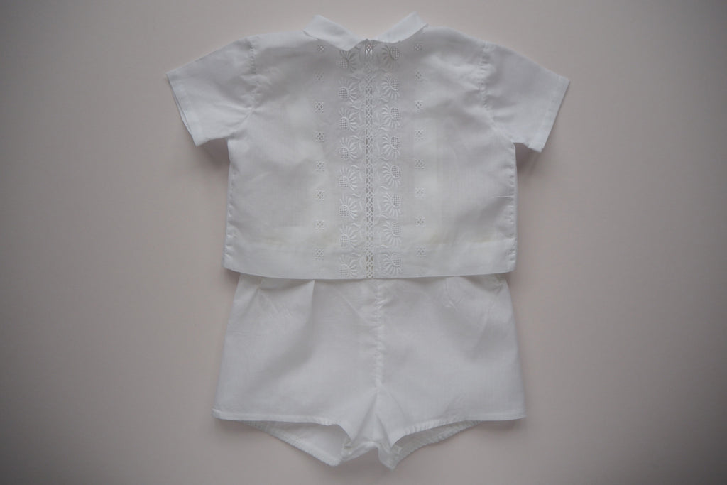 White flowers Set - 3/6 months