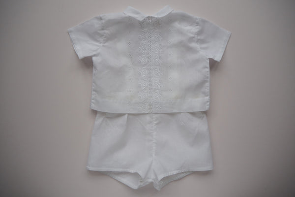 White flowers Set - 3/6 months