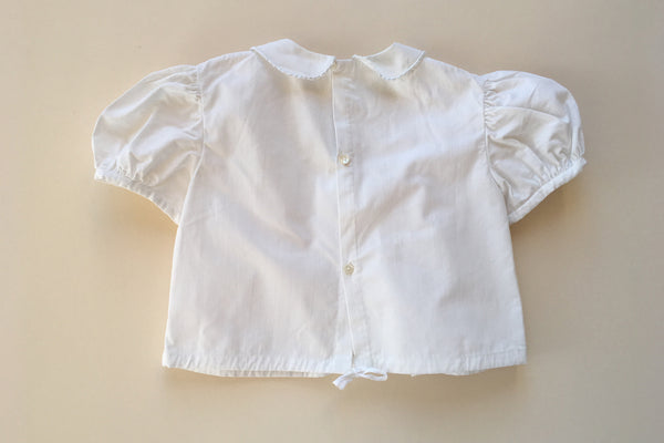 White blouse with embroideries - 18m/2y