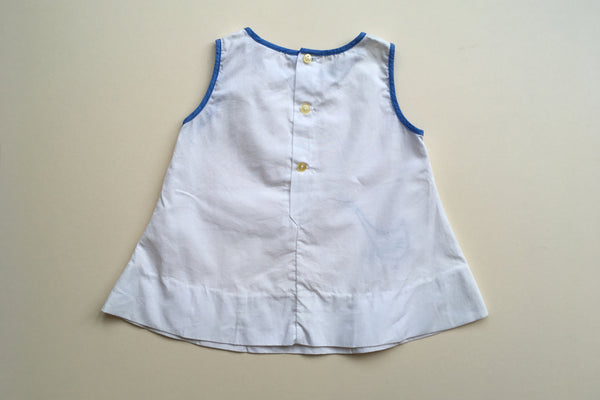 Dress with goose hand embroidered - 3/6m