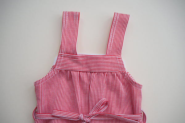 Stripy romper - 12m