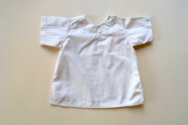 white tunic vintage baby Marlon and little friends france