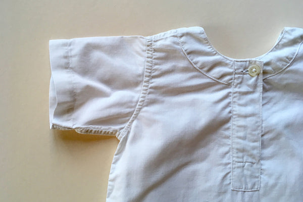 white tunic vintage baby Marlon and little friends france