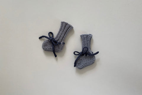 'Lou' Booties - Orage - 0/3m to 3/12m Made to order