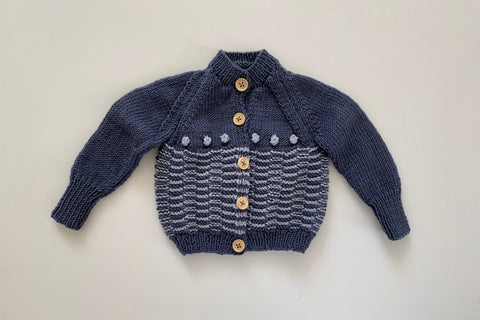 'Anni' Cardigan - Provence - 0/3m Last one! - 60% off