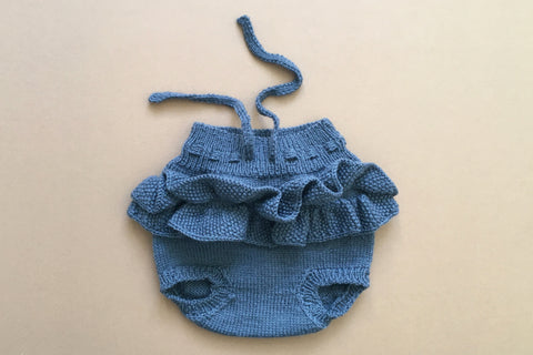 Unique Collection - Knit 4 - Bloomers in Grey - 1m