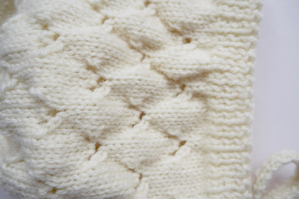 'Colette' Bonnet - Milk - 0-3m to 1-3y