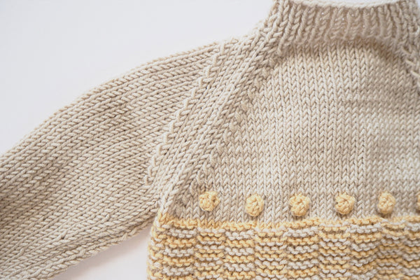 'Anni' cardigan - Sunrise & Cloud - 0/3m to 4/6y