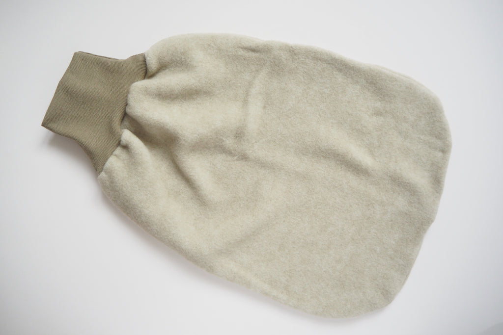 Baby Carry Nest - Wool & Organic Cotton Fleece - Latte - 50cm - By Cosilana