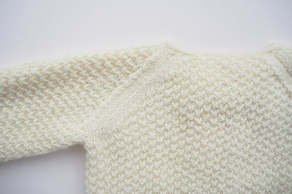 'Cocoon' cardigan - Milk - Last one! 6 months - 30% off