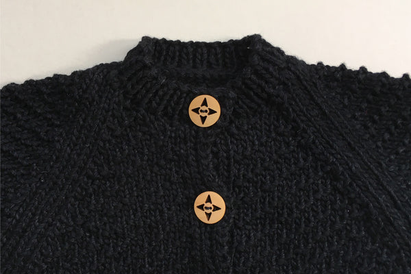 Cardigan 'Romarin' - Elderberry - 0/3m - 100% Bamboo - 50%off