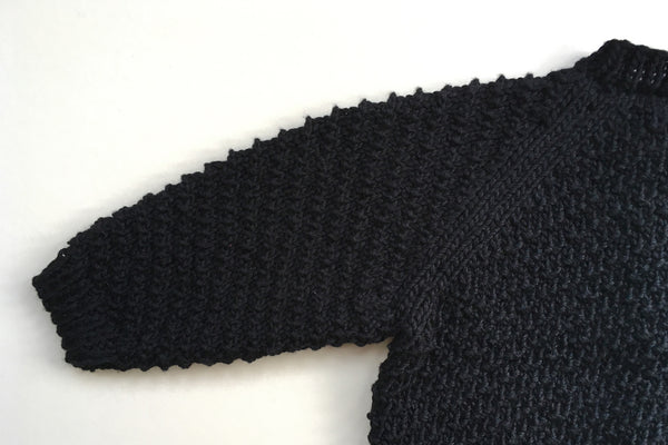 Cardigan 'Romarin' - Elderberry - 0/3m - 100% Bamboo - 50%off