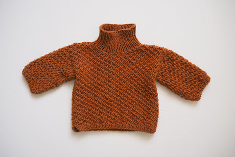 'Hansel' jumper - Burnt Caramel - 2y - 70% off