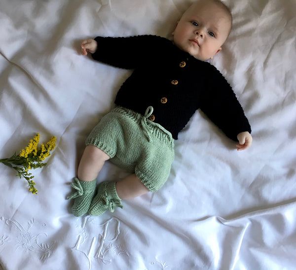 Cardigan 'Romarin' - Elderberry - 0/3m - 100% Bamboo - 50%off