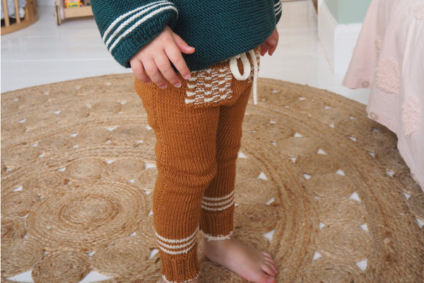 'Marmotte' Leggings - Caramel - 0/3m to 6/12m - 60% off