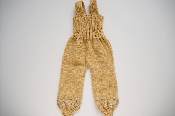 'Anni' Dungarees - Sunrise & Cloud - 0/3m to 2/3y Made to order