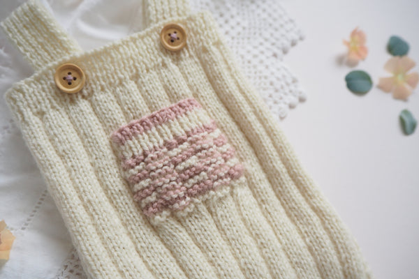 'Chamonix' Overall - Rose & Milk - Newborn - 60% off