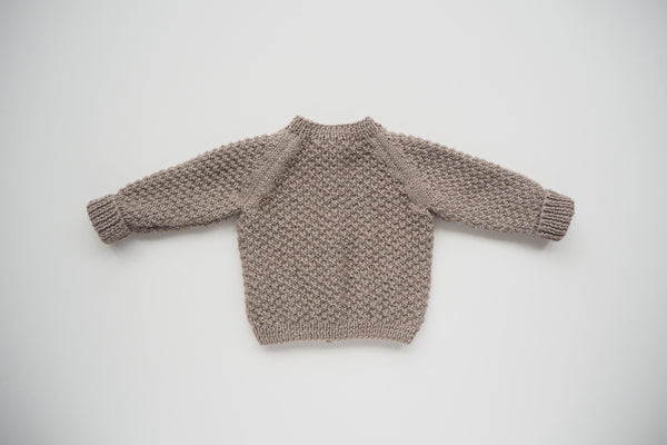 'Simone' Cardigan - Stone - Newborn to 3y