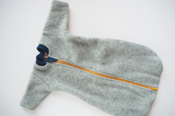 Baby Sleeping Bag - Organic Merino Wool Fleece - Grey - 0/3m - By Engel