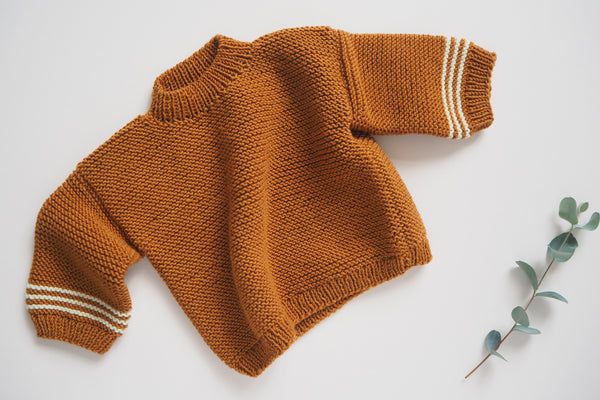 'Méribel' Sweater - Caramel - 3m to 2y - 60% off