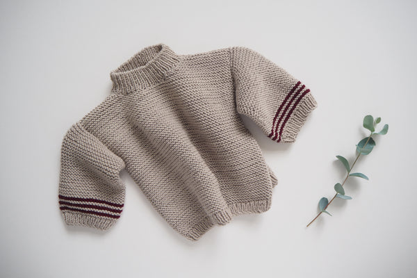 'Méribel' Sweater - Cloud - 3m & 12m - 60% off