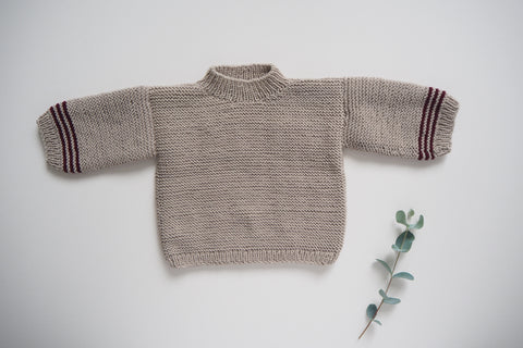 'Méribel' Sweater - Cloud - 3m & 12m - 60% off