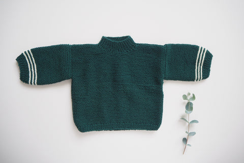 'Méribel' Sweater - Sapin - 3m to 4y - 60% off