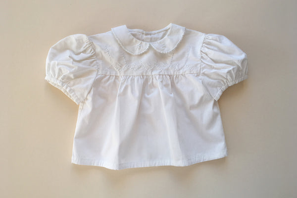 White blouse with embroideries - 18m/2y