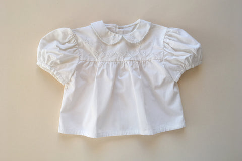 White blouse with embroideries - 18m/2y