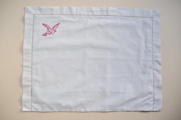Pillowcase with a bird