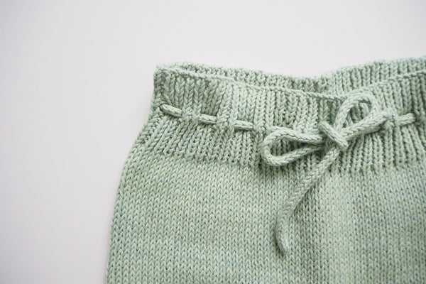 Shorts- 100% Organic Cotton dyed with plants - Fig Leaves - 0/1m to 2/3y - 50%off