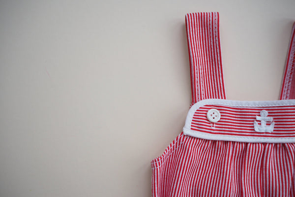 Stripy romper - 12m