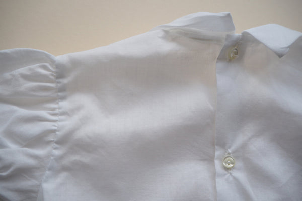 White blouse with openwork and embroidery - 18m