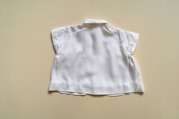 White blouse with Hand-embroidery - 18m