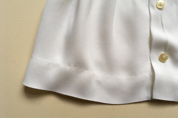 White blouse with Hand-embroidery - 18m