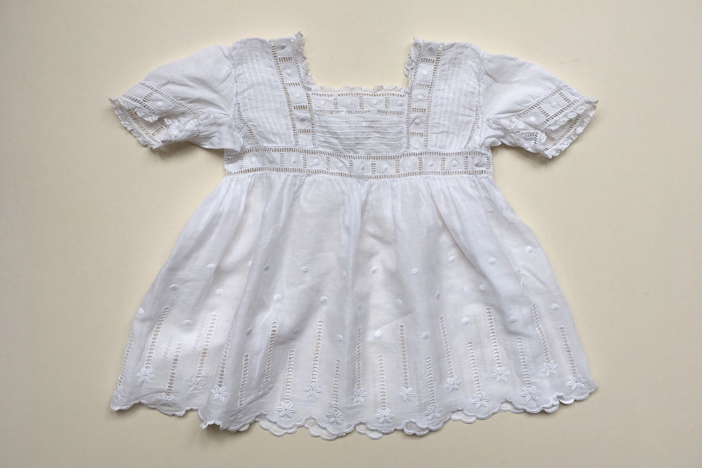 Short dress with lace - 12m