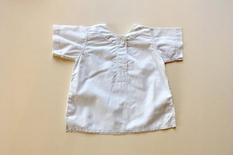 white tunic vintage baby Marlon and little friends france